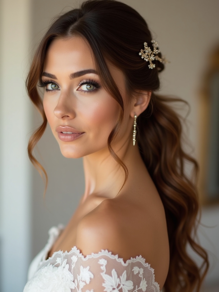 elegant half up hairstyles