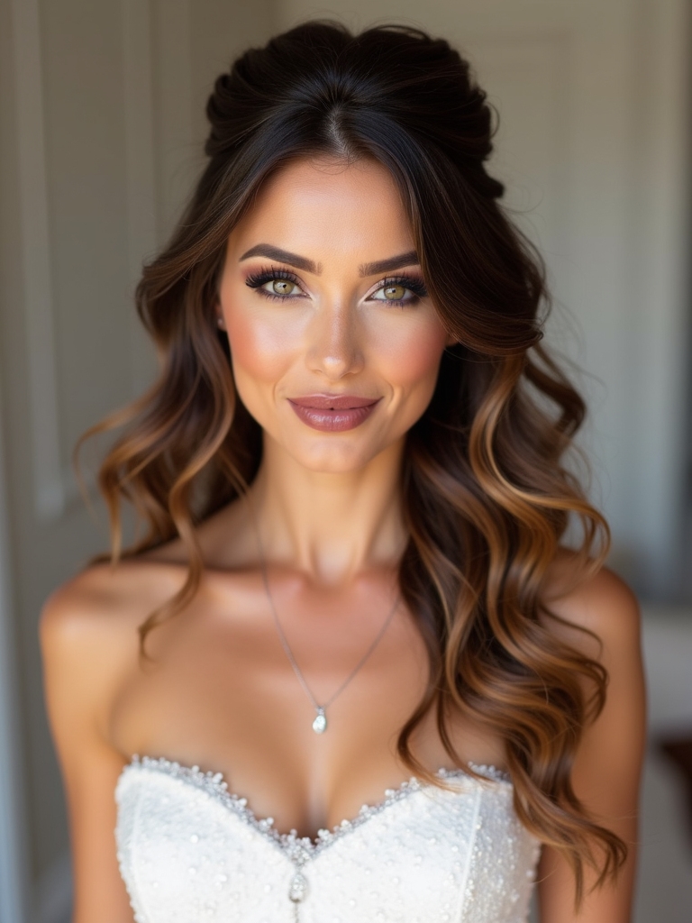 elegant half up hairstyles