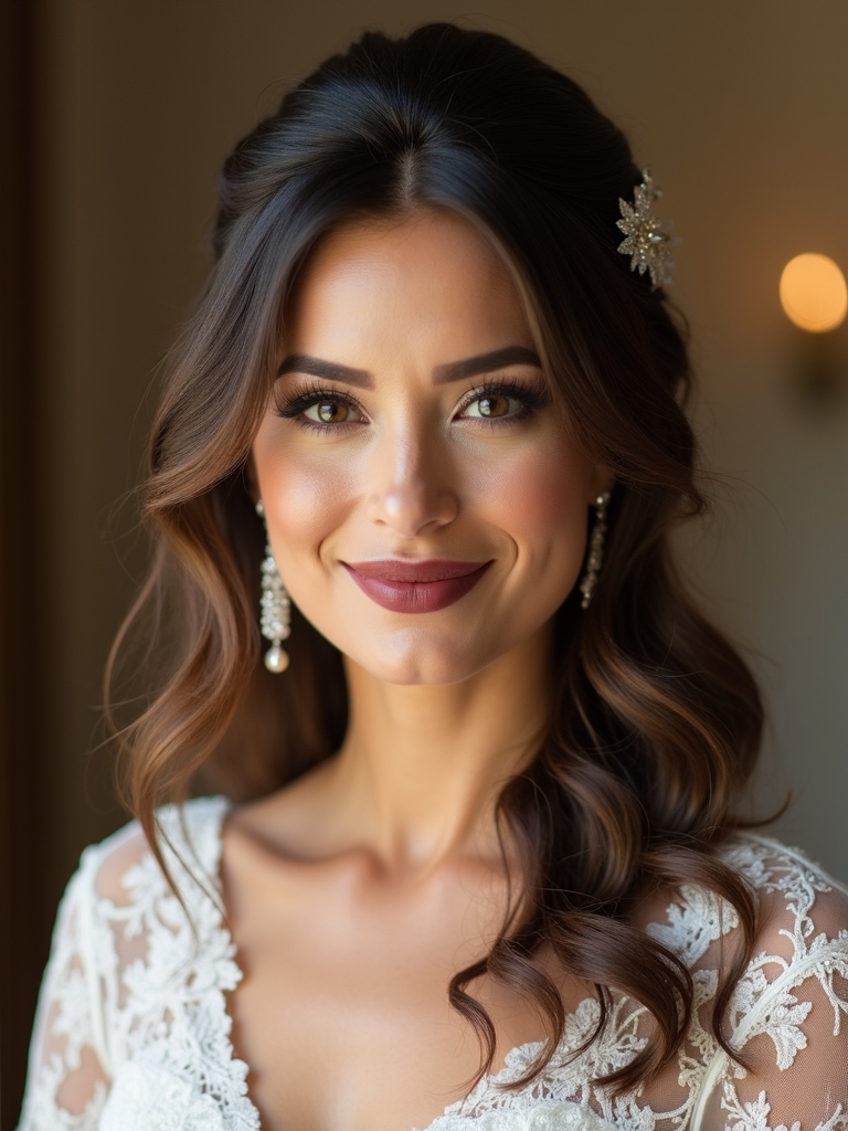 elegant half up hairstyles