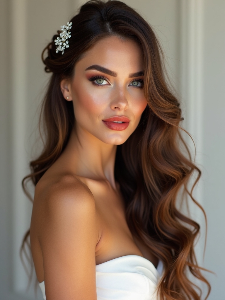 elegant half up hairstyles sway