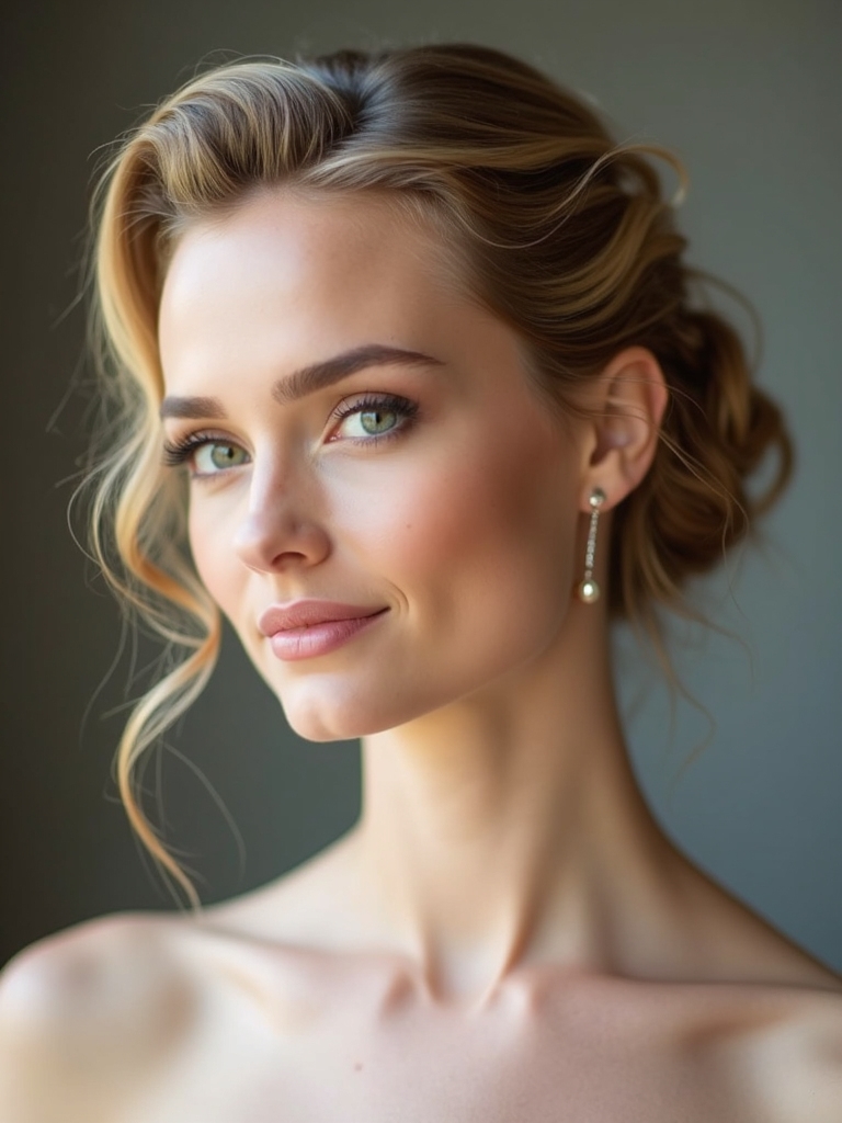 elegant lifted soft chignons
