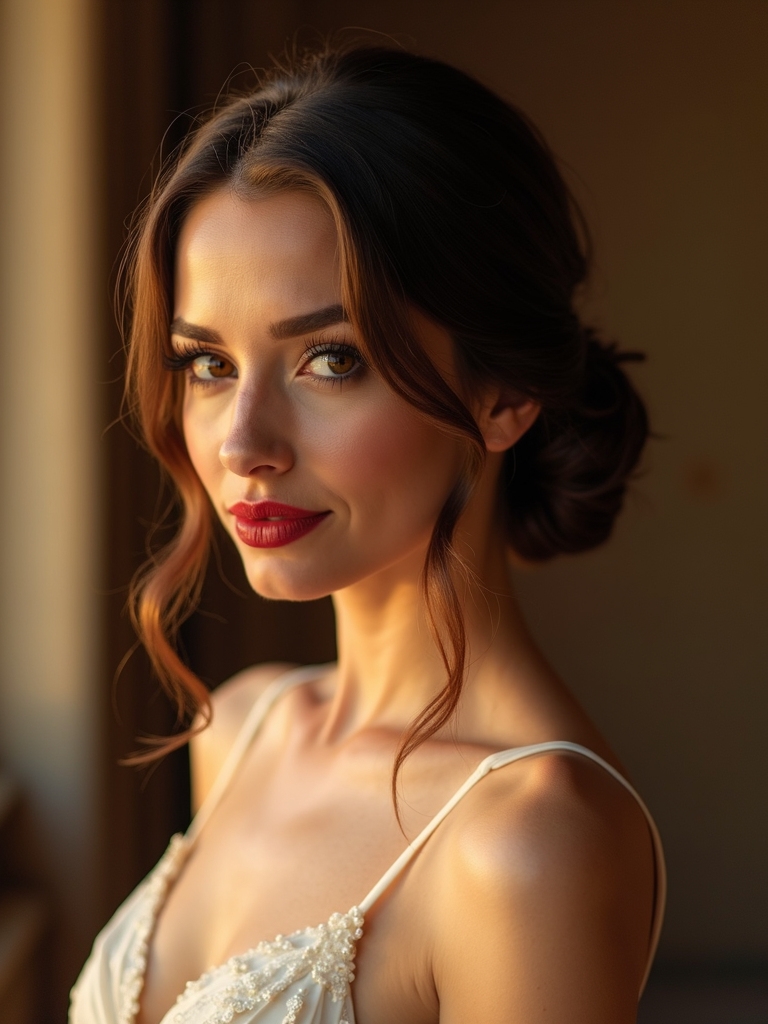 elegant low bun hairstyle