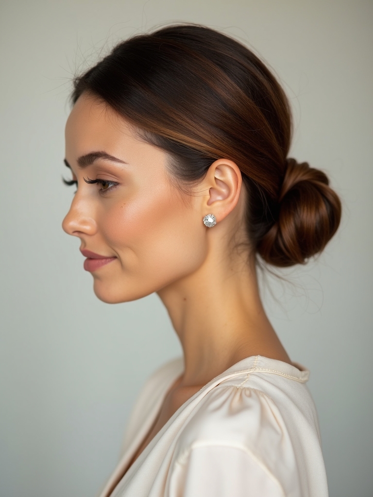 elegant low bun tutorial