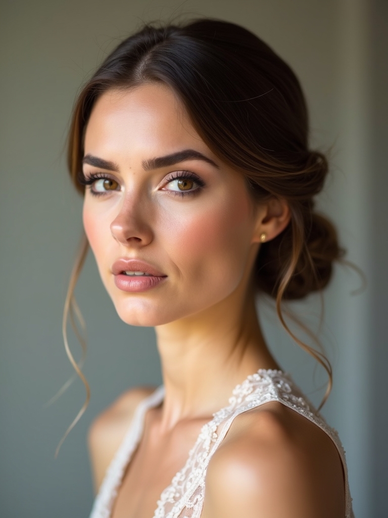 elegant low chignon hairstyle