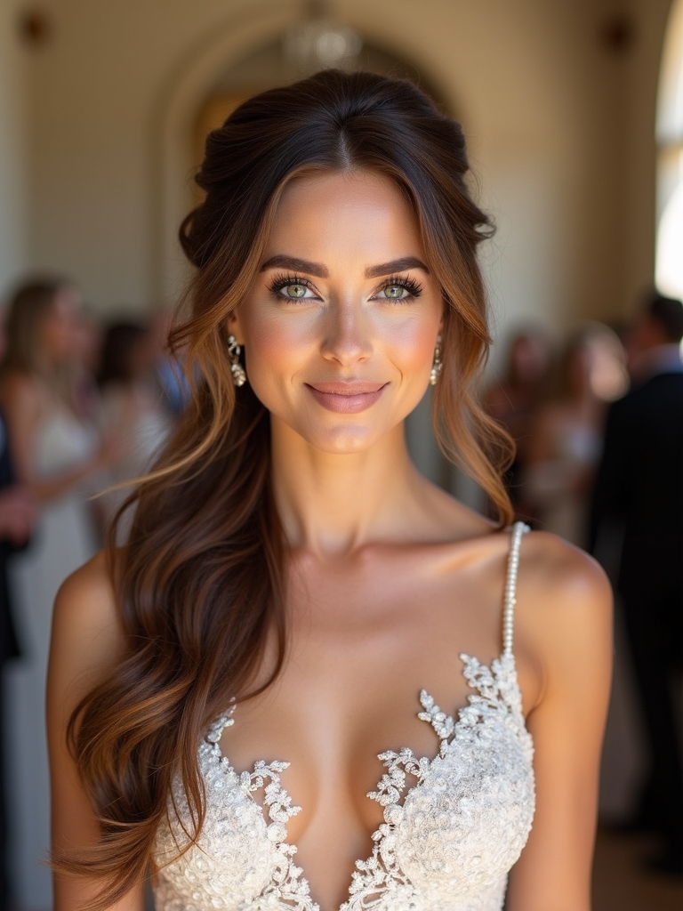 elegant low chignon style