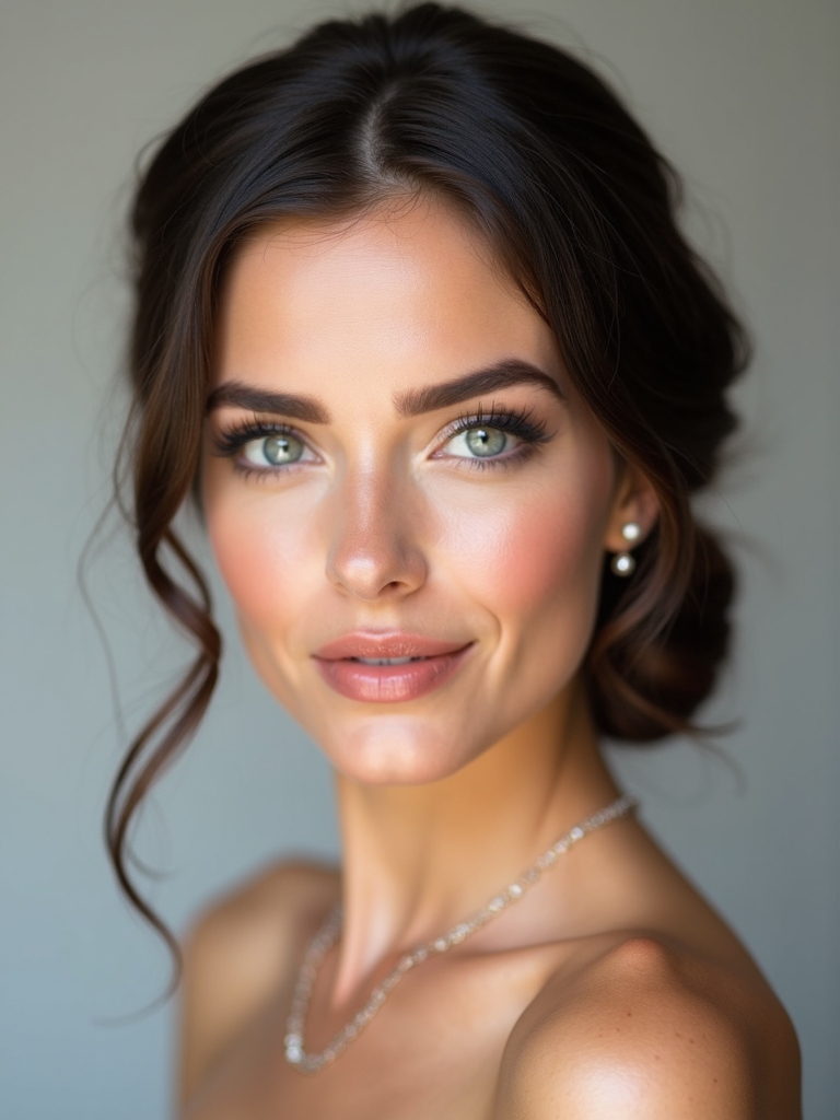 elegant low slung chignons hairstyle