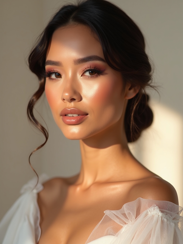 elegant luxe wedding makeup