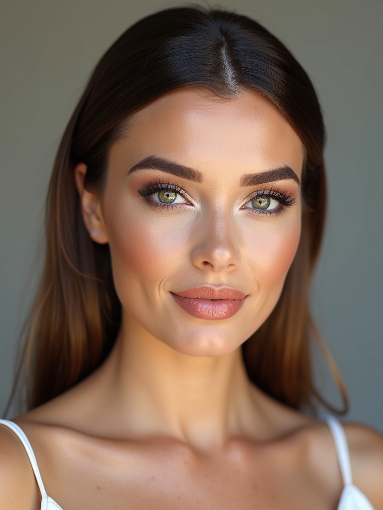 elegant nude makeup look