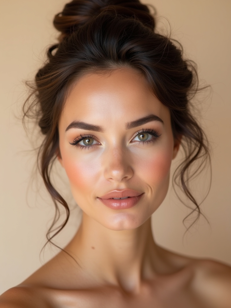 elegant romantic bridal look