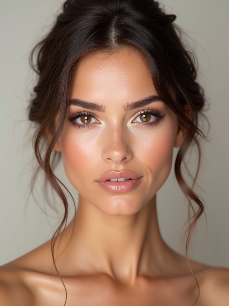 elegant rose gold bridal shimmer