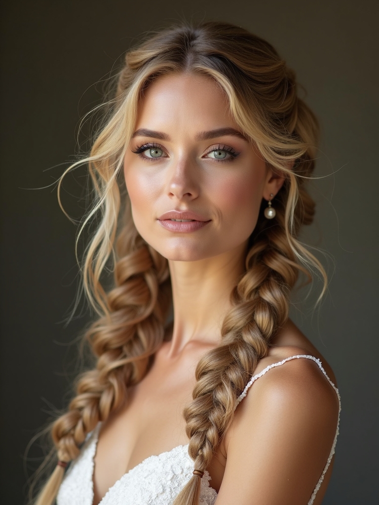 elegant secure braided updo