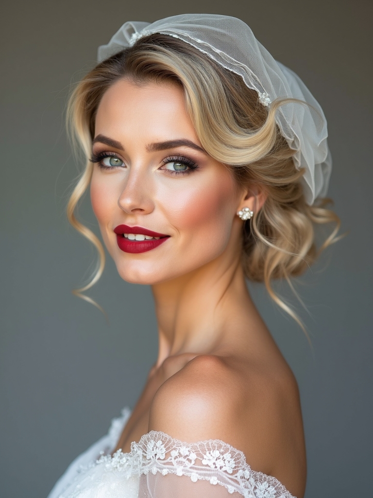 elegant secure seamless veils