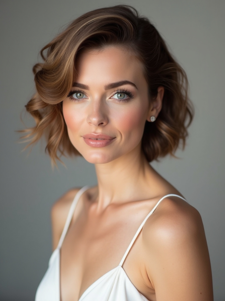 elegant short bridal updos