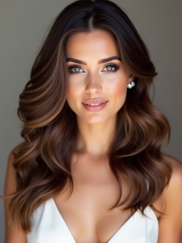 elegant shoulder length bridal styles
