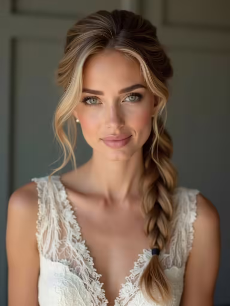 elegant simple engagement hairstyles