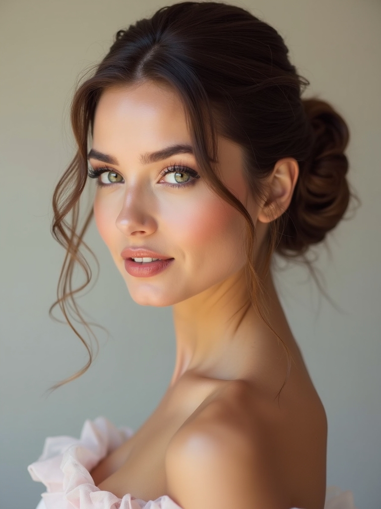 elegant smooth ballet bun