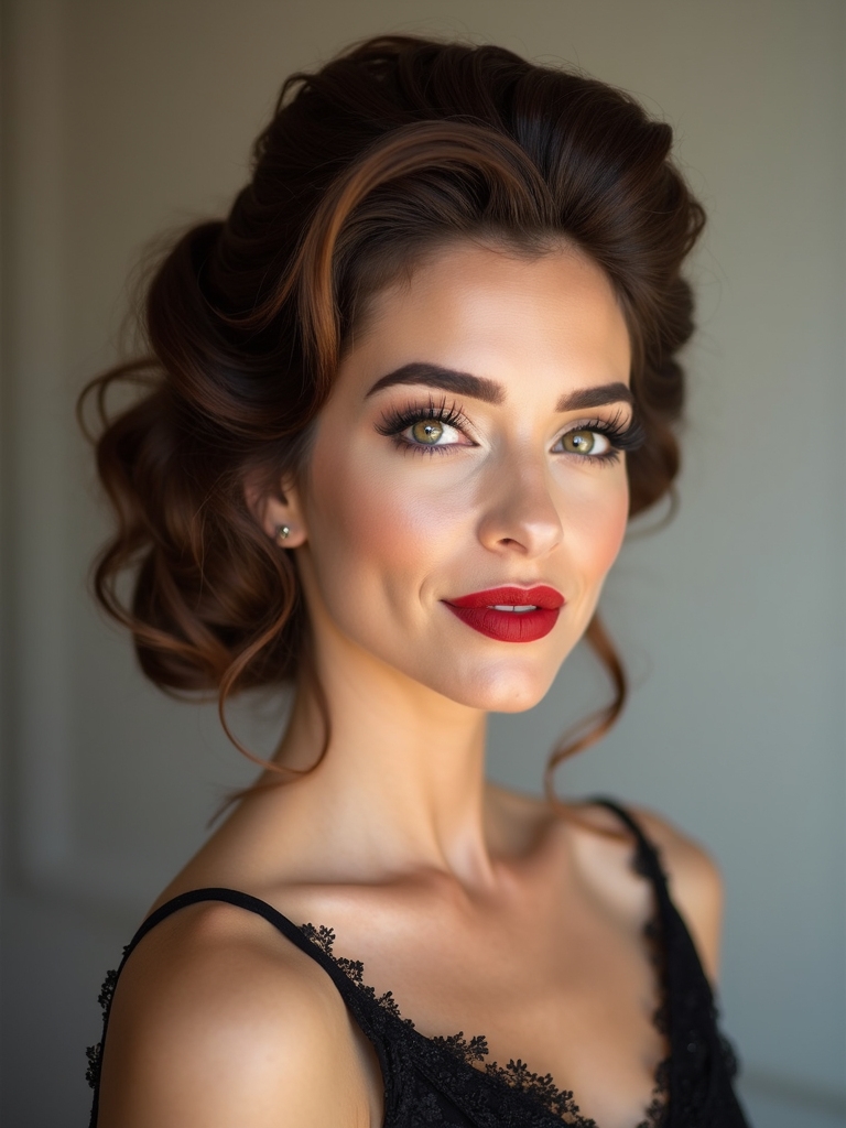 elegant textured french twist