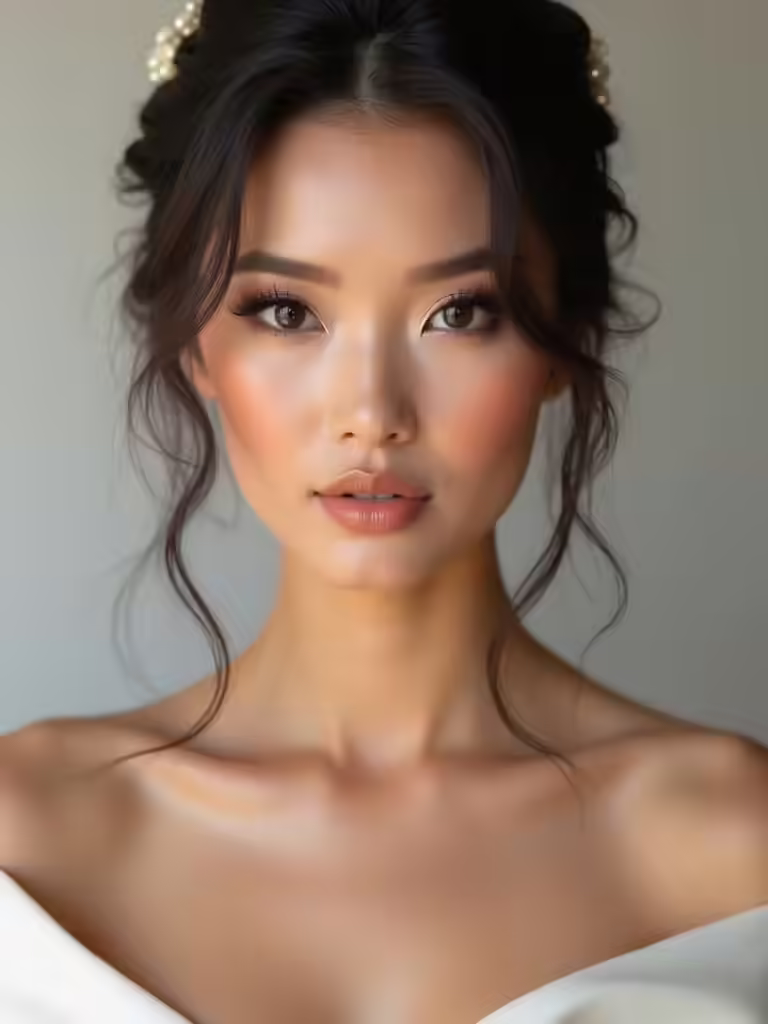 elegant thai wedding makeup
