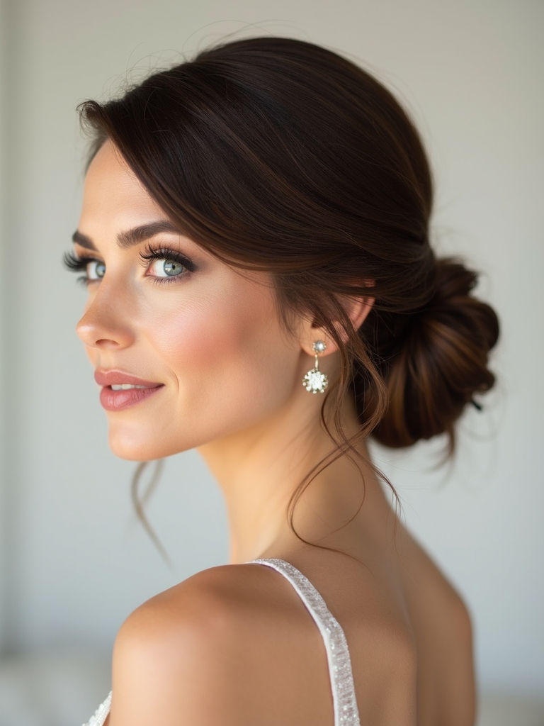 elegant tucked twist bun