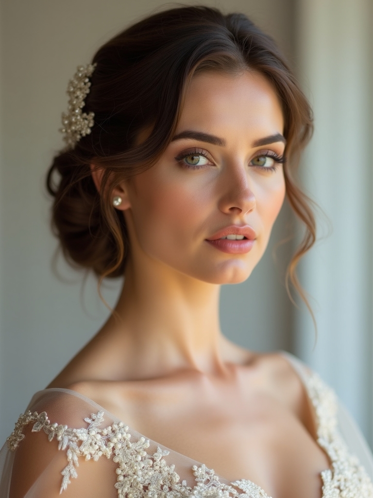 elegant updos for bold necklines