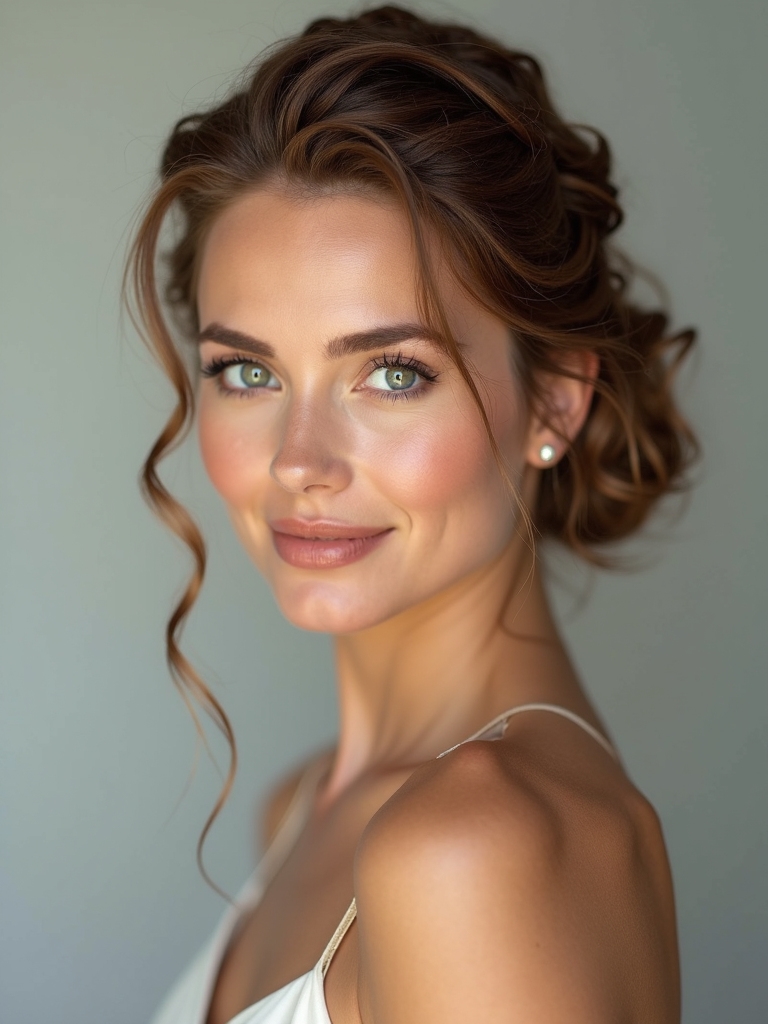 elegant updos for medium hair