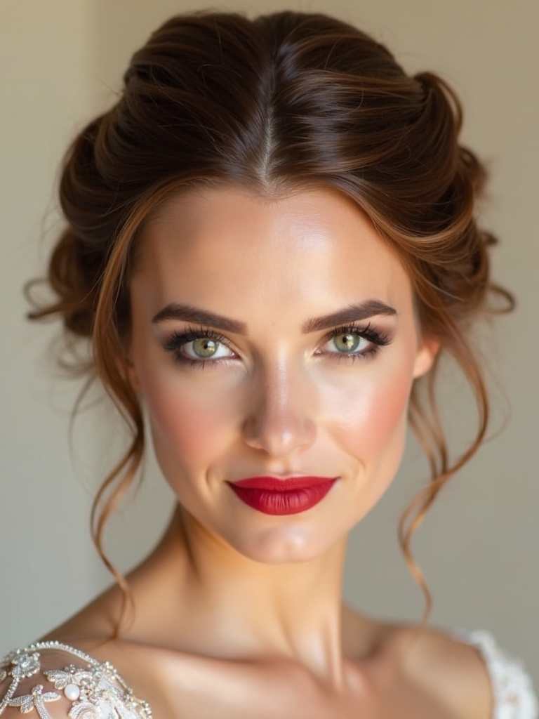 elegant updos minimal accessories