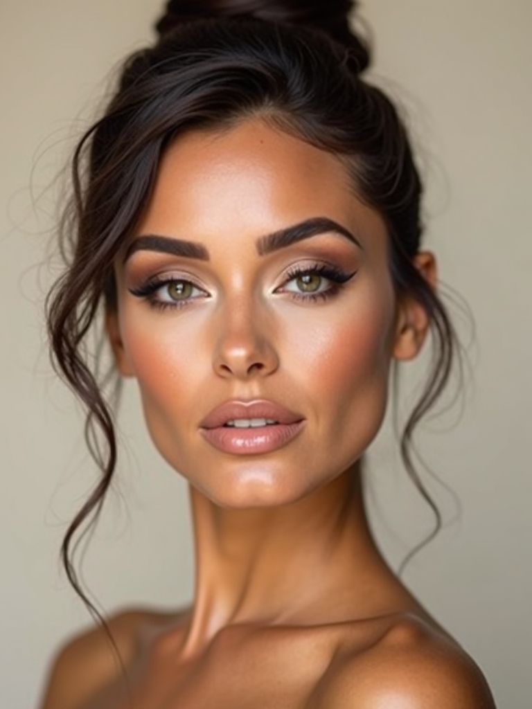 elegant wedding guest makeup