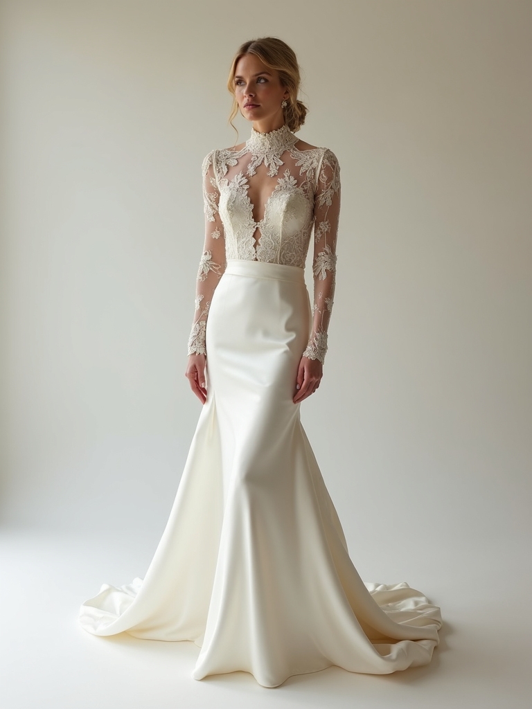elegant yet understated bridal wear