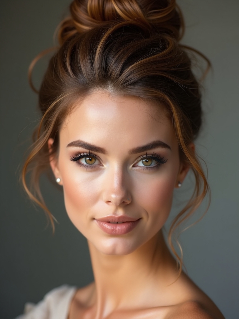 elevated knot bun styling