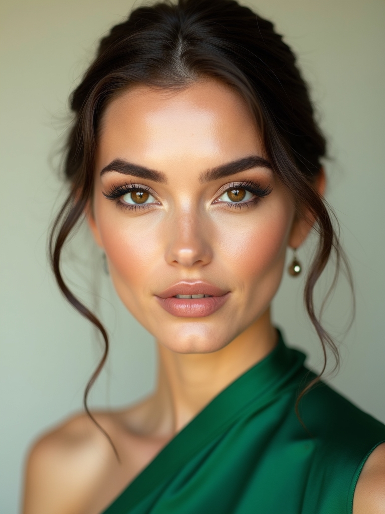 emerald elegance for brown eyes