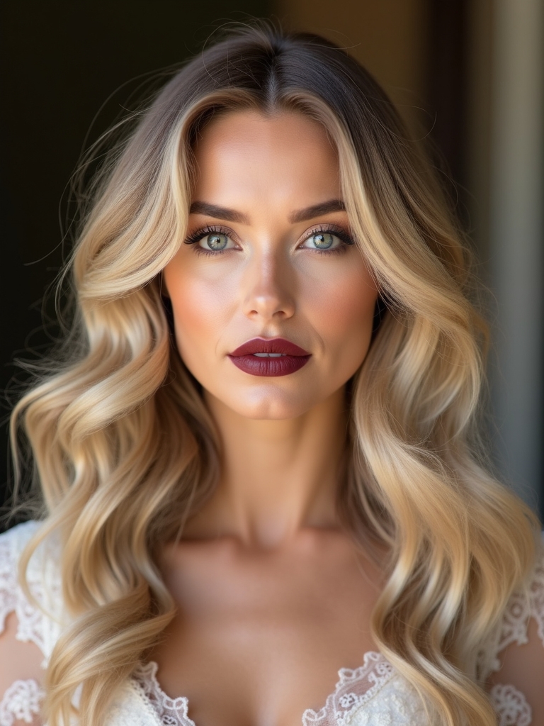 enchanting cascading waves hairstyle
