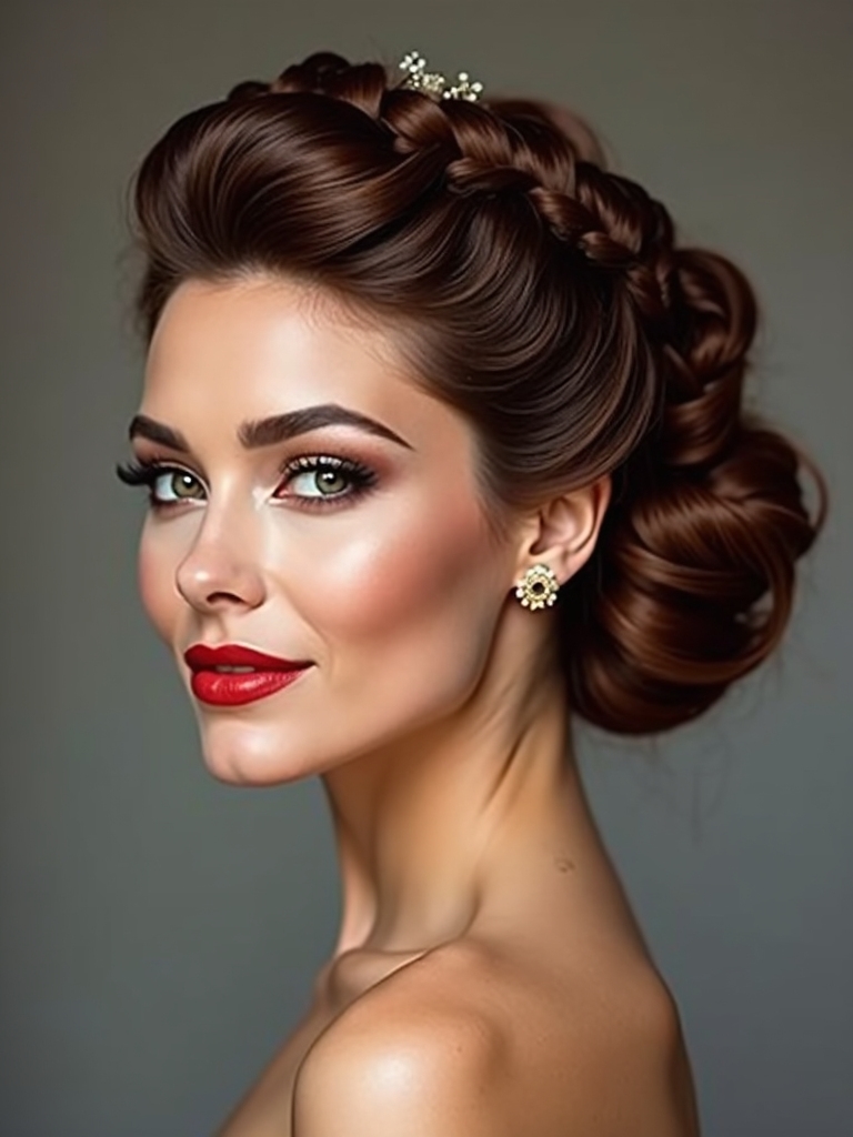 engagement updo style guide