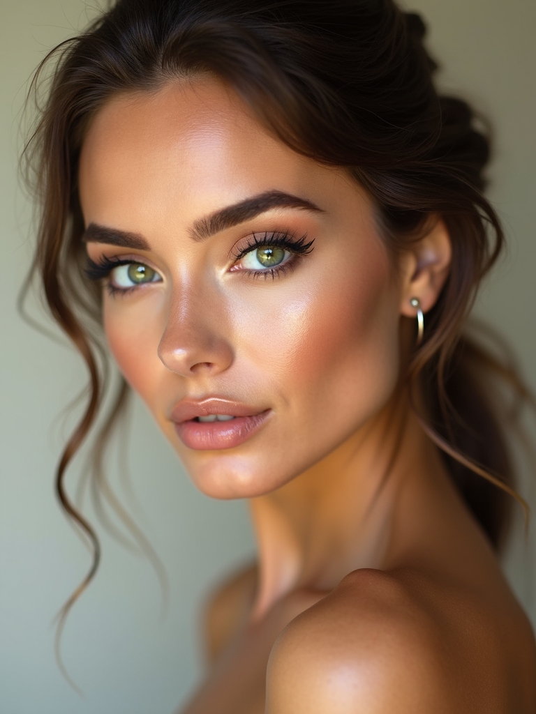 enhance green eyes elegantly