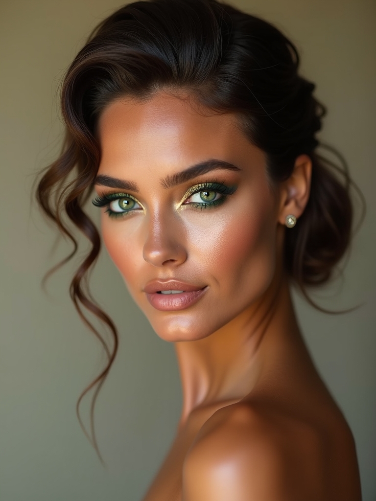 enhancing green eyes elegantly