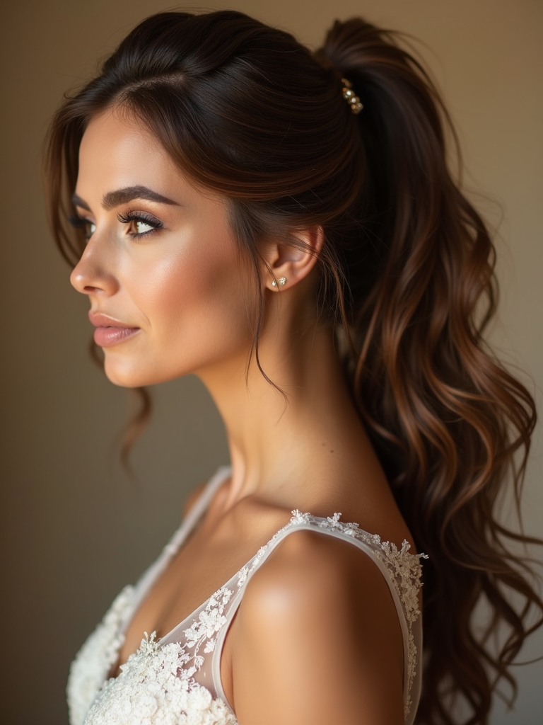 enhancing ponytail with color