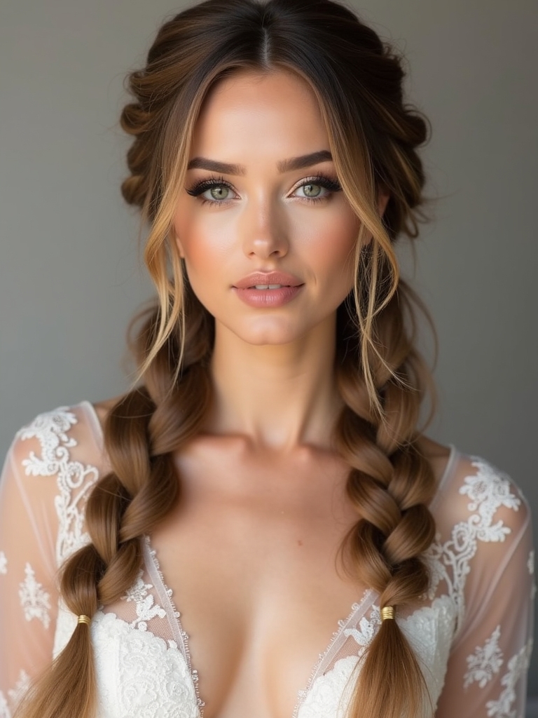 ethereal bridal braid styles