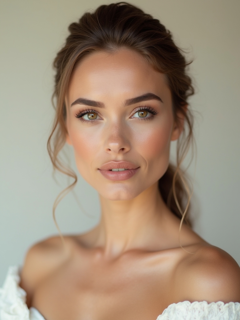 ethereal bridal makeup glow