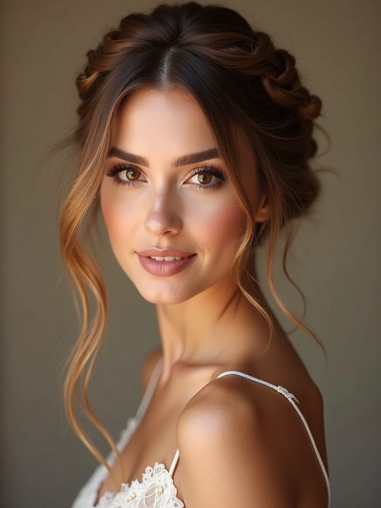 ethereal halo braid elegance