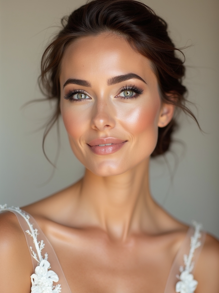ethereal natural wedding beauty