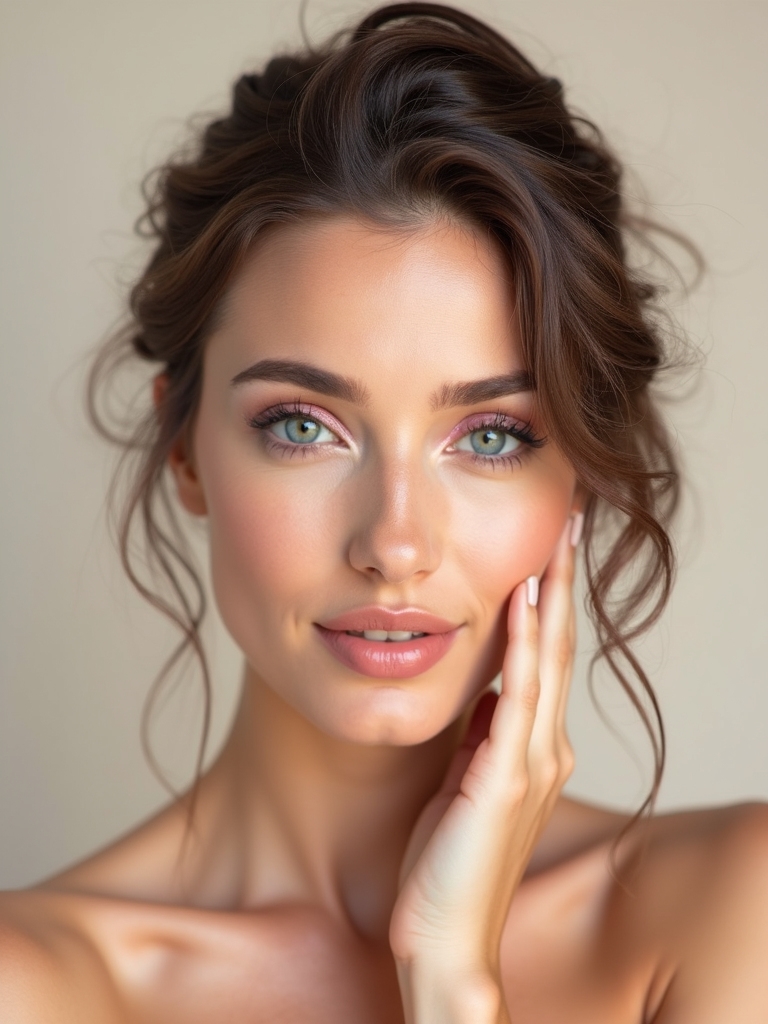 ethereal soft pink eyelids