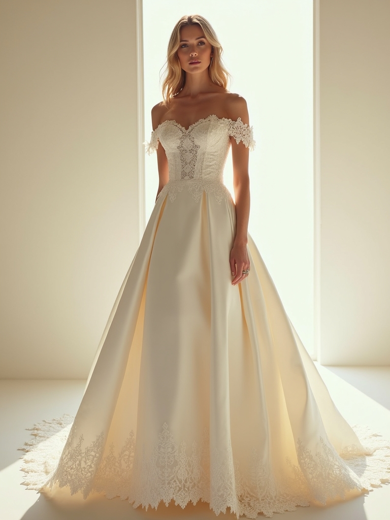 fairy tale off the shoulder elegance