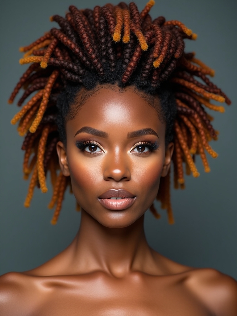 faux hawk dreadlock crown
