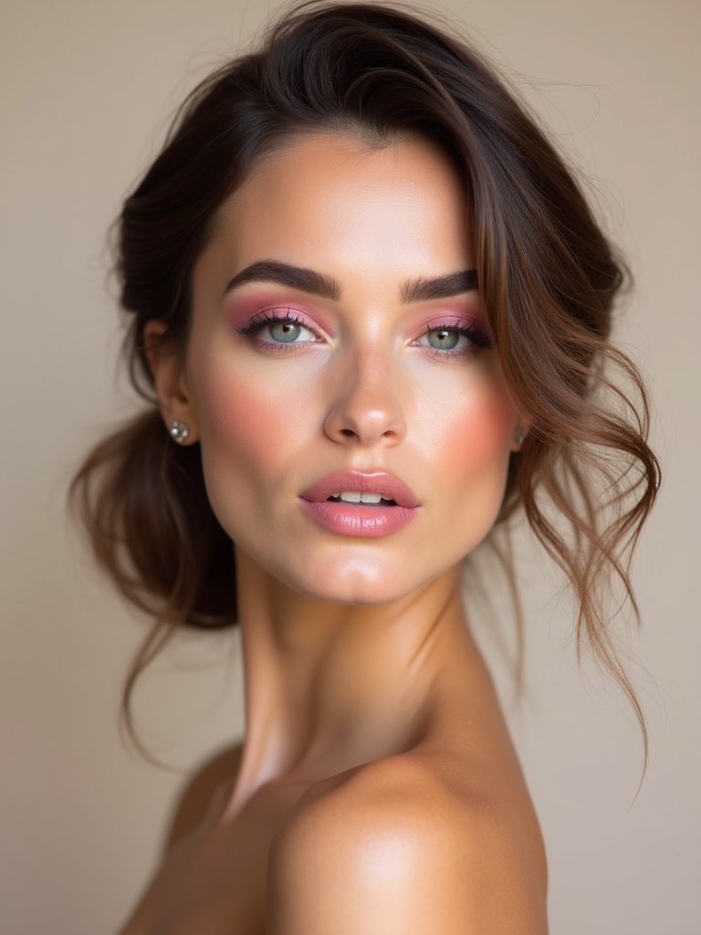 feminine and chic bridal makeup