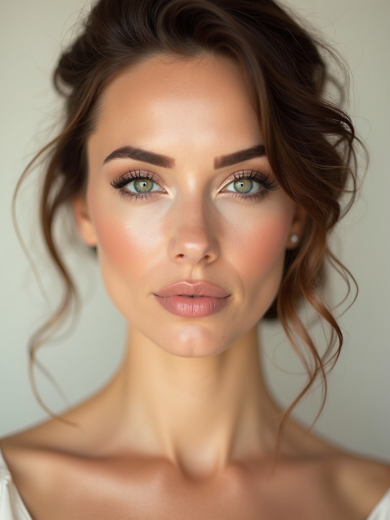 flattering base for green eyes