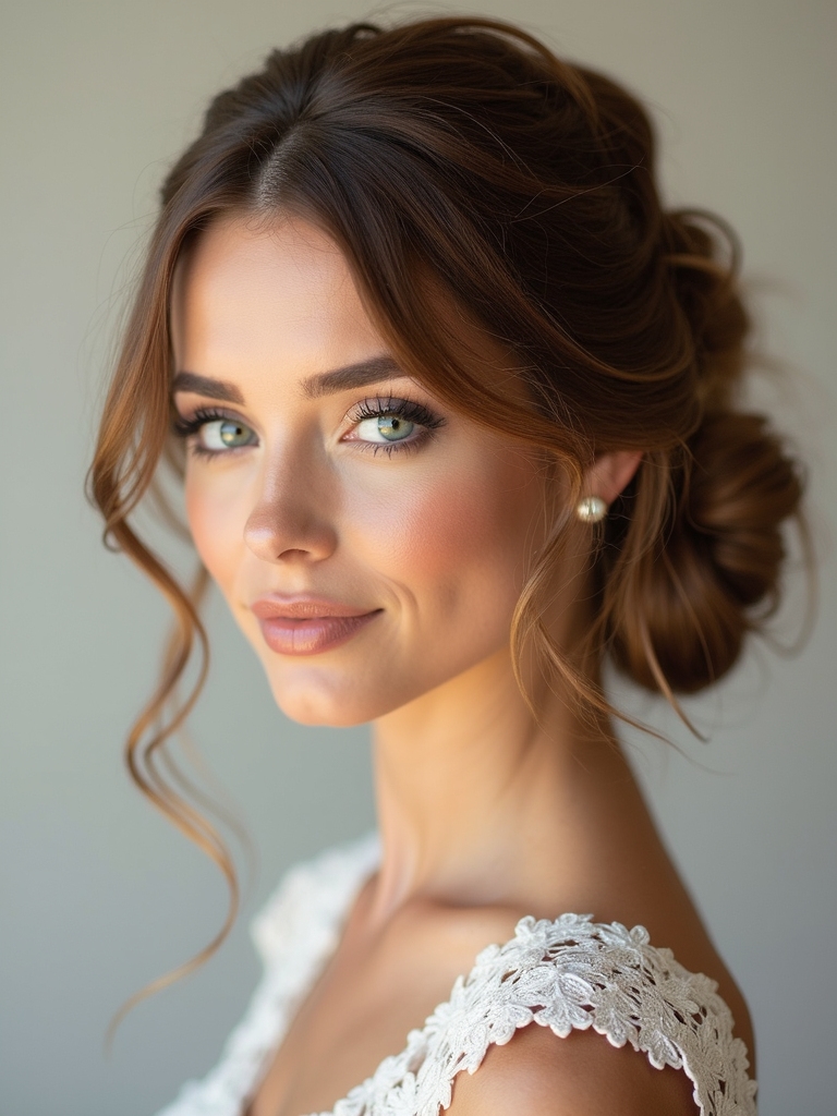 flattering diy wedding bun