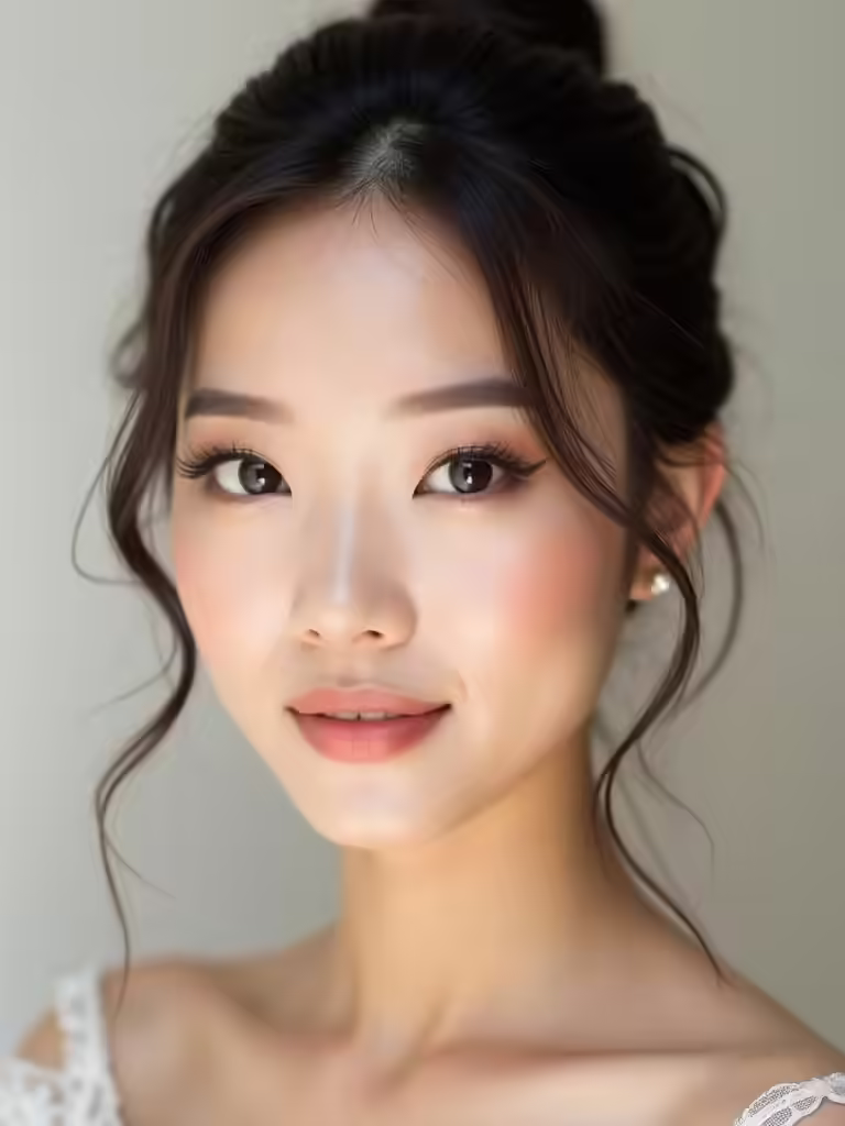 flattering makeup for brides