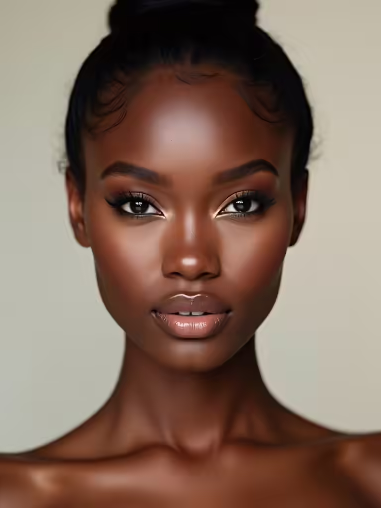 flawless dark skin bridal makeup