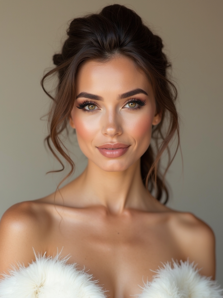 flawless winter wedding makeup