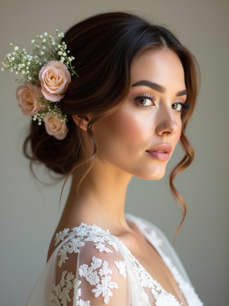 floral bun hairstyle guide