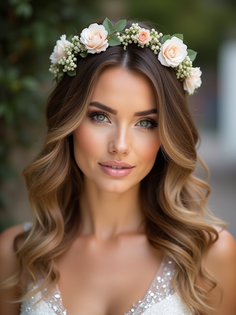 floral harmony bridal crowns